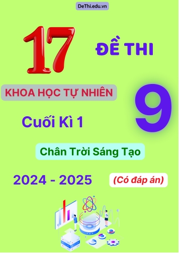 17 Đề thi Khoa Học Tự Nhiên 9 cuối Kì 1 Chân Trời Sáng Tạo 2024-2025 (Có đáp án)